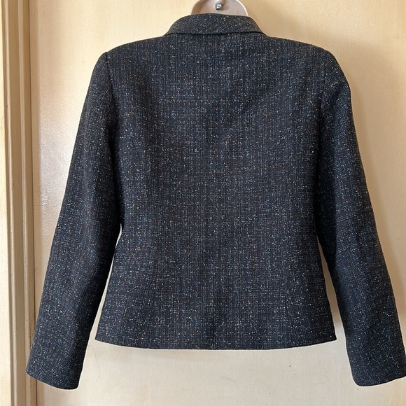 Pendleton grey multi color wool tweed blazer size 4 - Picture 7 of 11